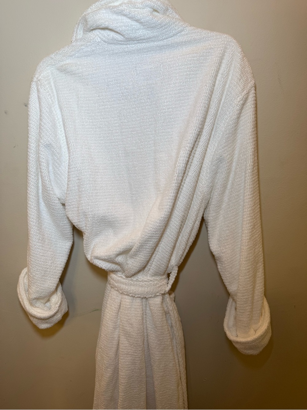 Lands End White Terry cloth Belted Robe NWOT 2X Plus Shawl Collar Classic - Picture 6 of 6